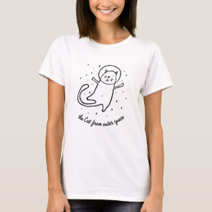 Die Katze aus dem Weltraum Funny Astronaut Kitty T-Shirt