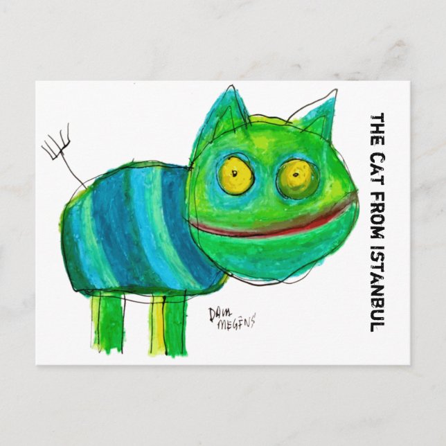die Katze aus Istanbul Postkarte (Vorderseite)