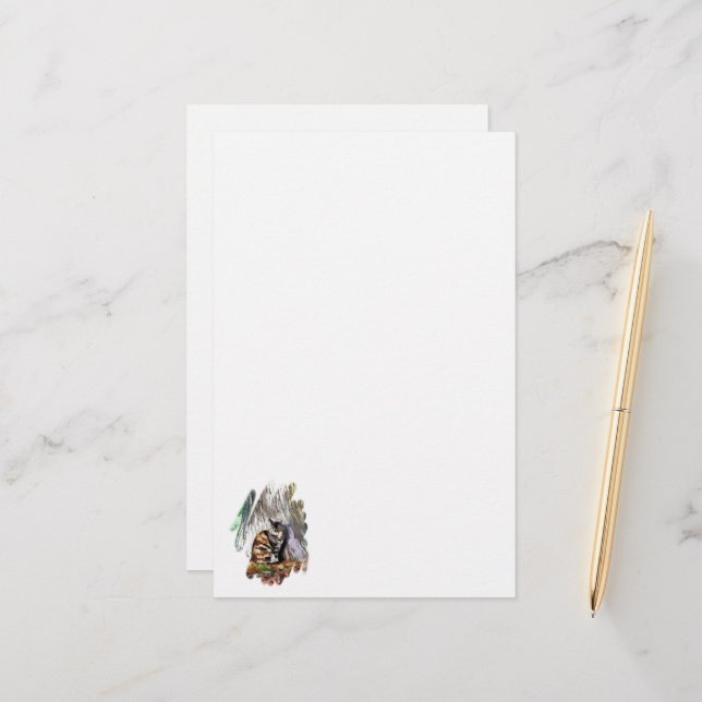 Die KATZE Briefpapier (Vorderseite/Rückseite Beispiel)