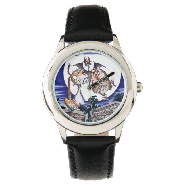 Die Katze der Fledermaus und die Schau Armbanduhr (Vorderseite)