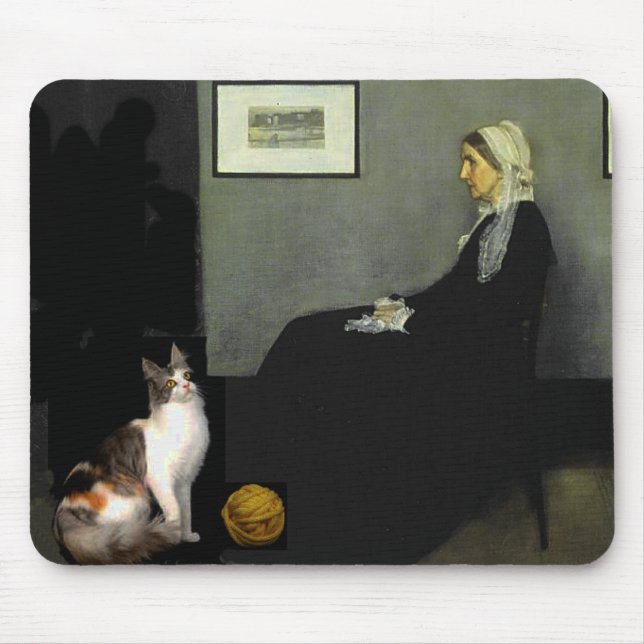Die Katze der Mutter des Pfeifers Mousepad (Vorne)