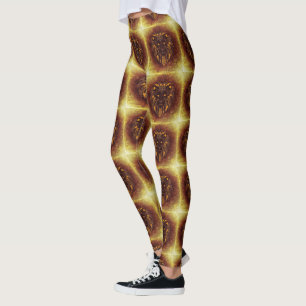 Die Katze des Sporthlons brüllt das Schicksal des  Leggings