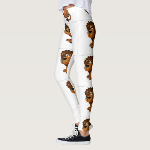 Die Katze des Sporthlons brüllt das Schicksal des  Leggings