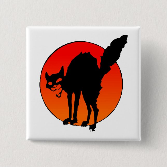 Die Katze des Syndikalisten Button (Vorderseite)