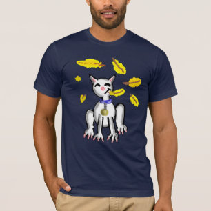 Die Katze, die den zitronengelben T - Shirt aß