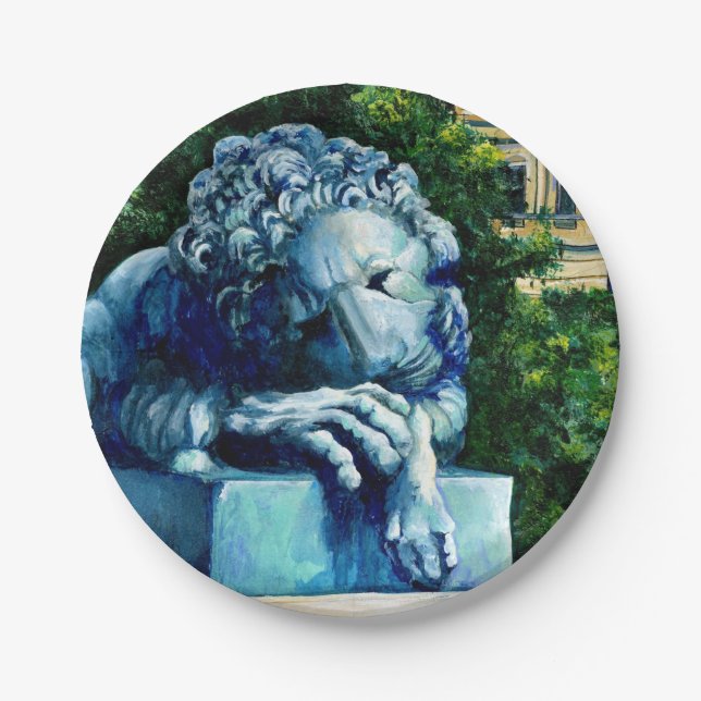 Die Katze, die die Kanaren aß Pappteller (Vorderseite)