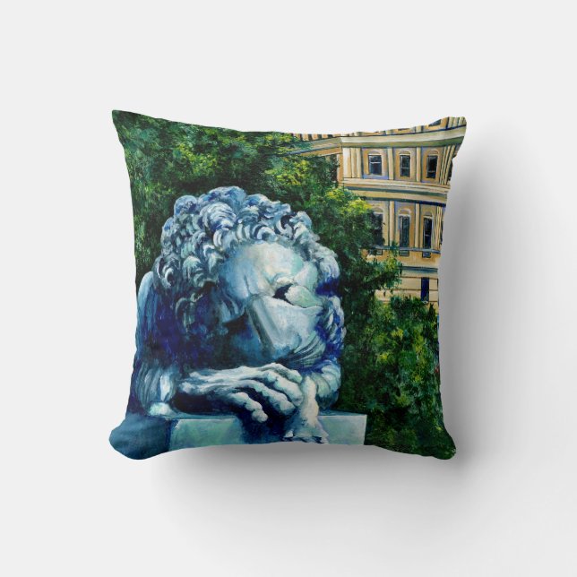 Die Katze, die die Kanaren aß, Washington DC Kissen (Vorderseite)