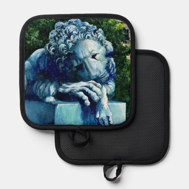 Die Katze, die die Kanarische Inseln gegessen hat Topflappen (Vorderseite/Rückseite)