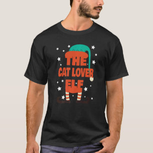 Die Katze-Elf-Weihnachts-Pyjama-Passende Familie T-Shirt
