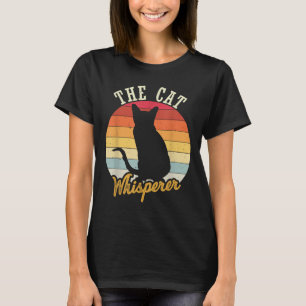 Die Katze flüstert Männer Frauen Mädchen Kinder T-Shirt