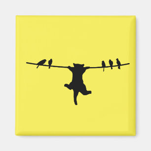 Die Katze hängt vom Power ab Magnet