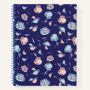 Die Katze im Hut   Das Fischmuster Notizbuch