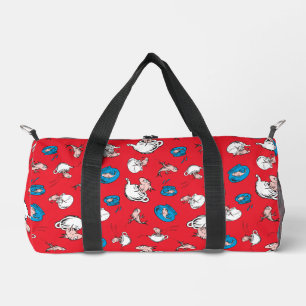 Die Katze im Hut Das rote Fischmuster Duffle Bag