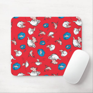 Die Katze im Hut Das rote Fischmuster Mousepad