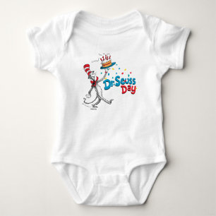 Die Katze im Hut   Dr. Seuss Day Baby Strampler