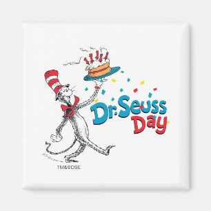 Die Katze im Hut   Dr. Seuss Day Magnet