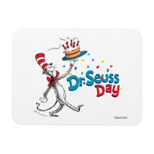 Die Katze im Hut   Dr. Seuss Day Magnet