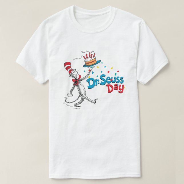 Die Katze im Hut| Dr. Seuss Day T-Shirt (Design vorne)
