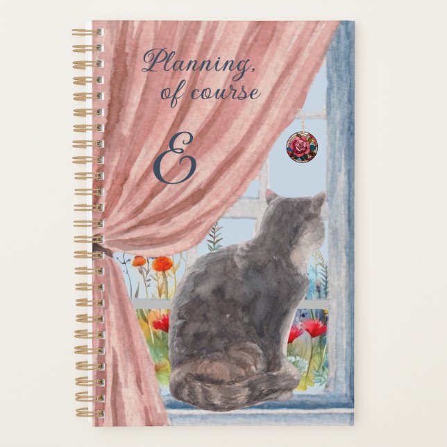 Die Katze im Landschaftlichen Blume-Kalender des F Planer (Vorderseite)