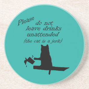 Die Katze ist ein Jerk Untersetzer