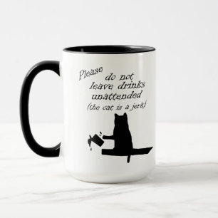 Die Katze ist eine Jerk Coffee Tasse