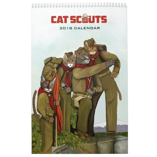 Die Katze kundschaftet Kalender 2018-2019 (Titelbild)