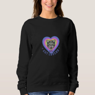 Die Katze liebt angesagte Frauen Sweatshirt