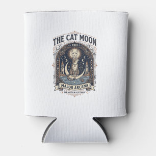 Die Katze Mond Katze Tarot Karte Major Arcana Vint Dosenkühler