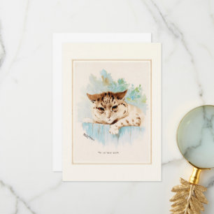 Die Katze nebenan von Louis Wain Dankeskarte