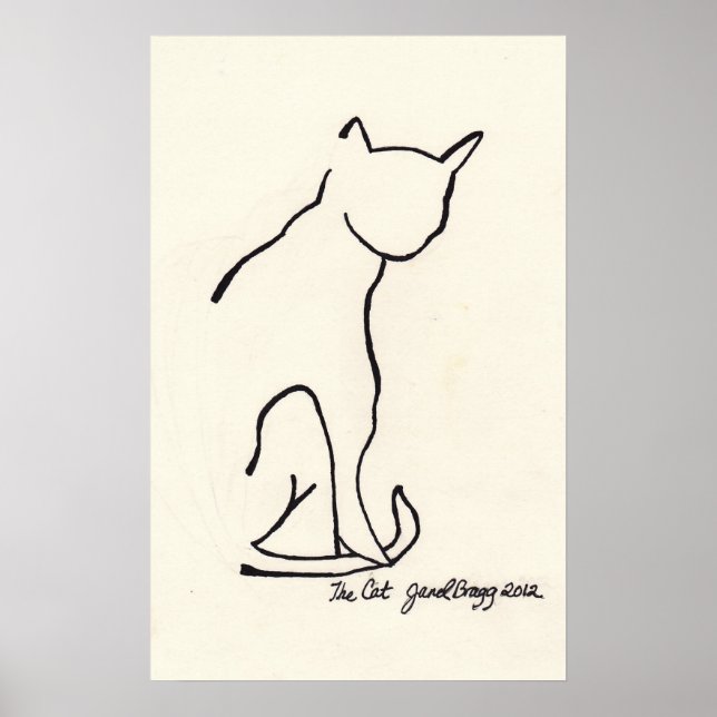 Die Katze Poster (Vorne)