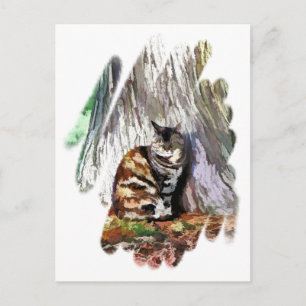 Die KATZE Postkarte