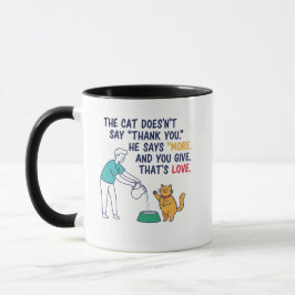 Die Katze sagt mehr" Keramik-Kaffee Tasse