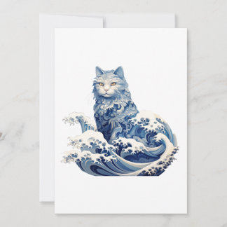 Die Katze schwindet von Kanagawa Einladung