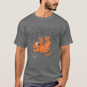 Die Katze spielt einsam Comedy-Cartoon für Männer T-Shirt