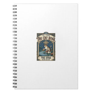 Die Katze Stern Katze Tarot Karte Major Arcana Vin Notizblock