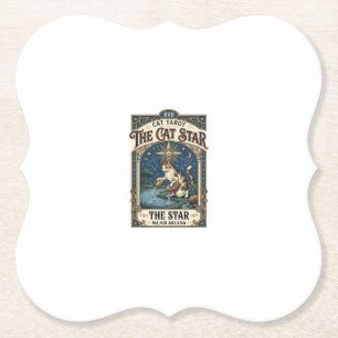Die Katze Stern Katze Tarot Karte Major Arcana Vin Untersetzer