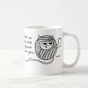 Die Katze stiehlt Ihr Garn - lustige Tasse