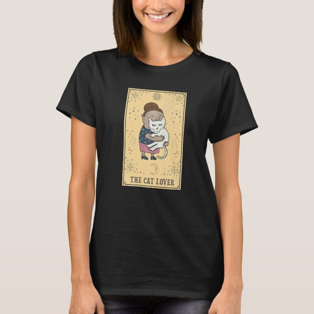 Die Katze Tarot Parodie T-Shirt (Vorderseite)