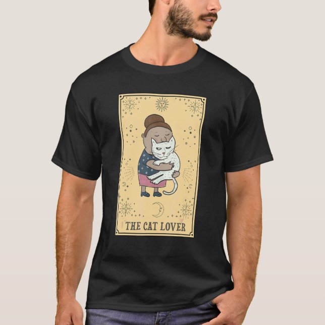Die Katze Tarot Parodie T-Shirt (Vorderseite)