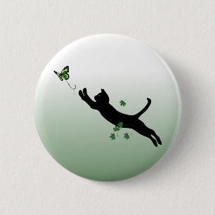 Die Katze u. der Schmetterling Button