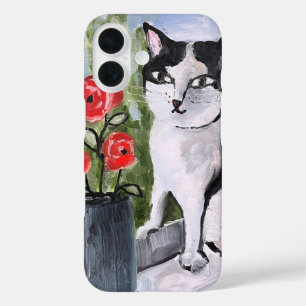 Die Katze und die Pupien iPhone 16 Hülle