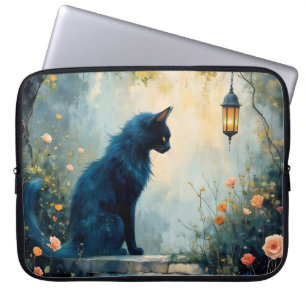 Die Katze und die Rosen Elektronik-Tasche Laptopschutzhülle