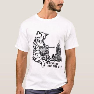 Die Katze und New York City T-Shirt
