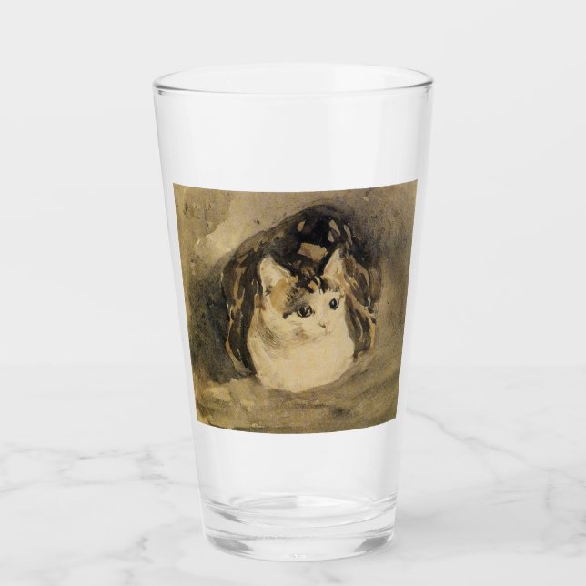 Die Katze (von Gwen John) Glas (Vorderseite)