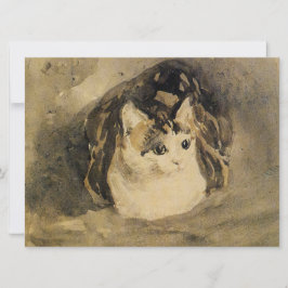 Die Katze (von Gwen John) Karte