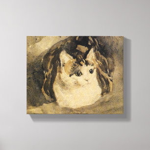 Die Katze (von Gwen John) Leinwanddruck
