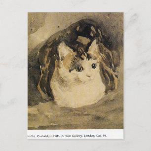 Die Katze von Gwen John Postkarte
