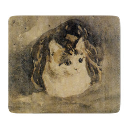 Die Katze (von Gwen John) Schneidebrett