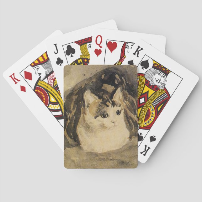 Die Katze (von Gwen John) Spielkarten (Rückseite)