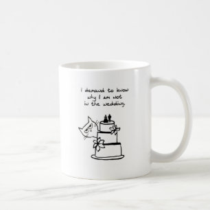 Die Katze zerschmettert die Hochzeit - lustige Tasse